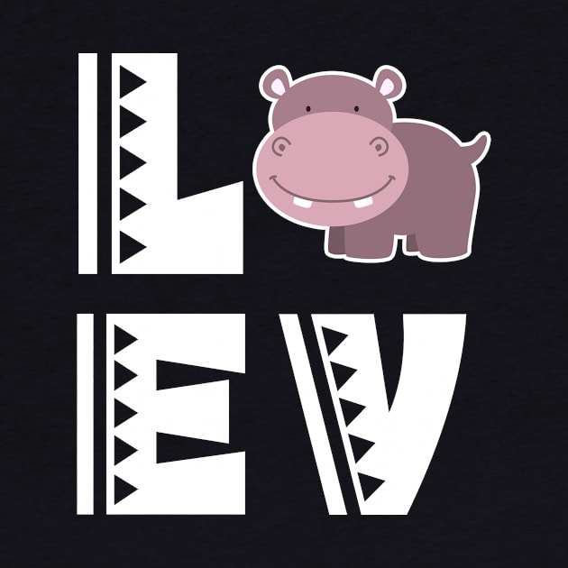 Cute love hippo t shirt funny hippo lover gifts for kids by franzaled